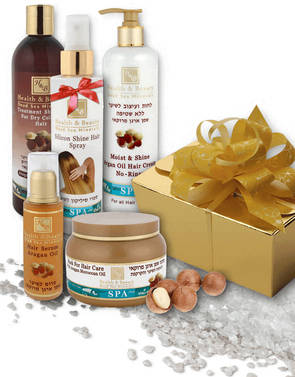 Dead Sea Cosmetics Gift Set - Argan Oil Hair Care 
