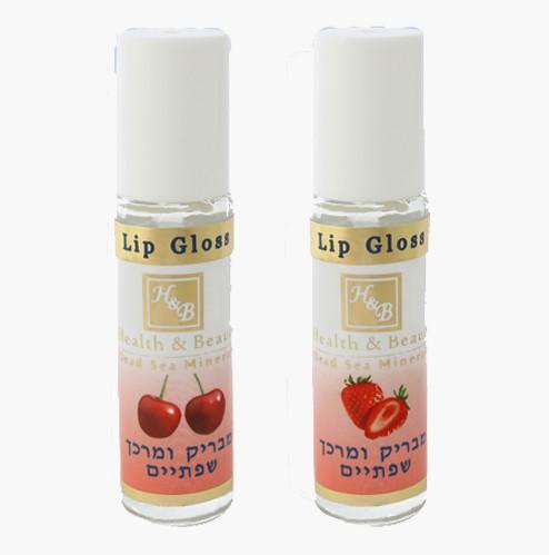 Dead Sea Minerals Lip Gloss - Strawberry Or Cherry Flavor 
