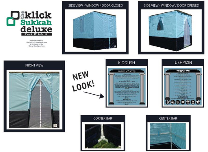 Deluxe High Ceiling Klick Sukkah with Storage Bag 