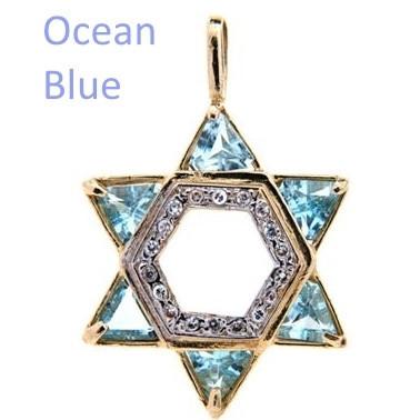 Diamond Star Jewelry Necklace Pendants None Thanks Aqua 