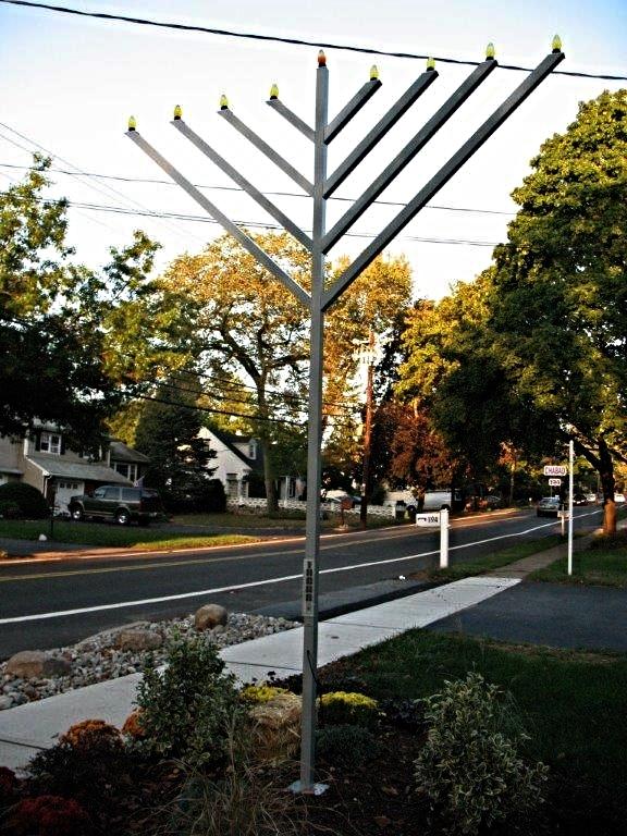 Outside Menorah Display Menorah. Electric Outdoor Menorah - Electric Menorah - Menorah ...