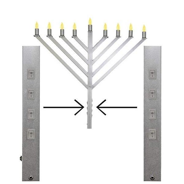 Outside Menorah Display Menorah. Electric Outdoor Menorah - Electric Menorah - Menorah ...