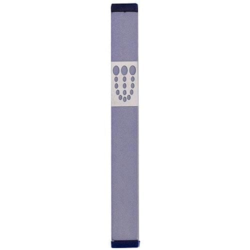 DOTS SHIN MEZUZAH - LARGE Mezuzah Gray - MZ-168 