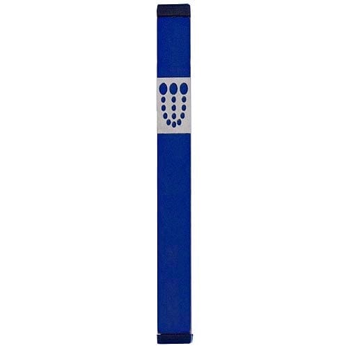 DOTS SHIN MEZUZAH - XL Mezuzah Blue - MZ-179 