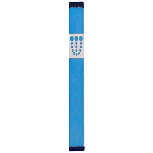 DOTS SHIN MEZUZAH - XL Mezuzah Teal - MZ-180 