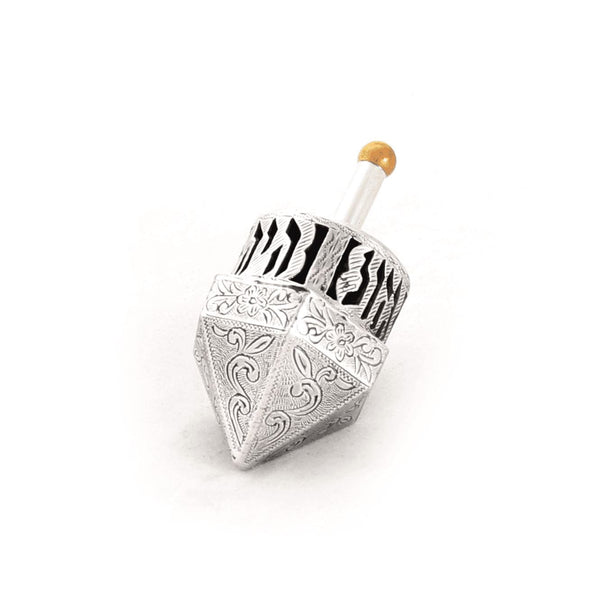 Dreidel flowers engraved with gold plated ball Holidays 