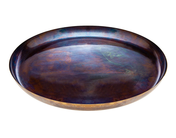 Iridescent Blue 14" Round Tray-0