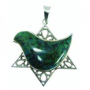 Eilat Stone Peace Dove Pendant Necklace Collection 3 