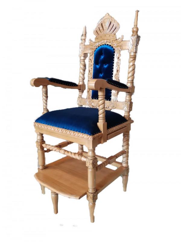 Elijah Circumcision Crown Chair - Kiseh Eliyahu 4002 - 67" x 27.5" 