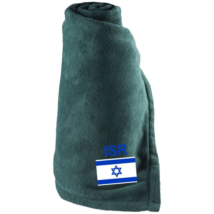 Embroidered Israel Sport Team Large Fleece Blanket Blankets Dark Green One Size 