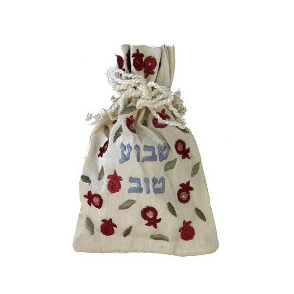 Embroidered Spice Bag - "Shavuah Tov" 