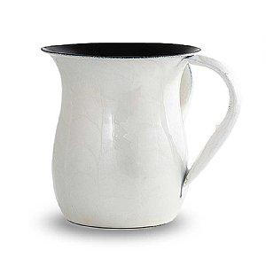 Enamel over Stainless Steel Wash Cup - White 