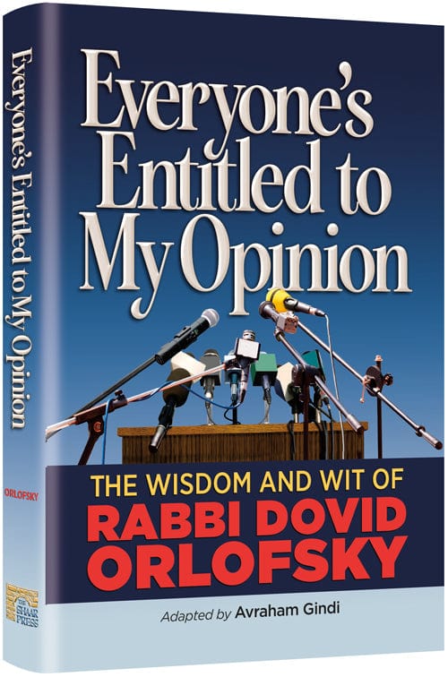 Everyone's entitled to my opinion Jewish Books 