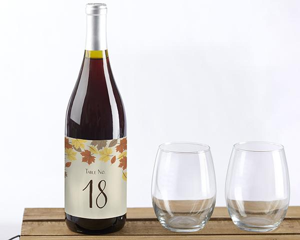 Fall Leaves Wine Label Table Numbers (1-20) Fall Leaves Wine Label Table Numbers (1-20) 