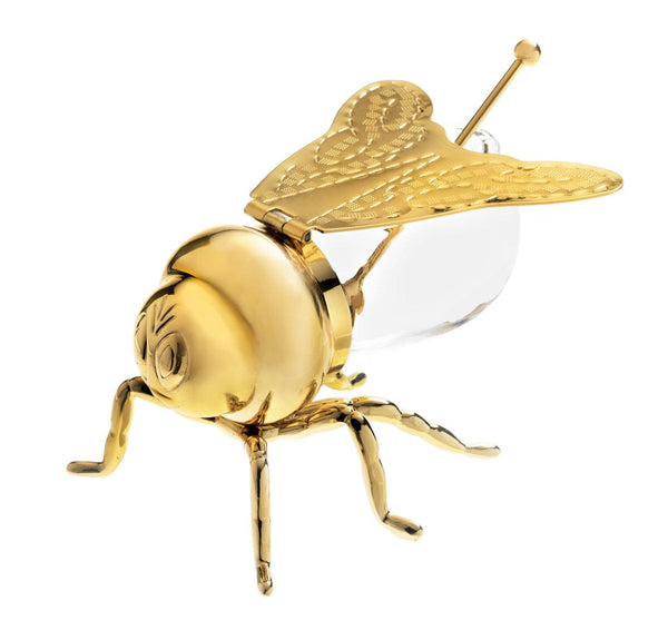 Bee Honey Jar - Gold-0