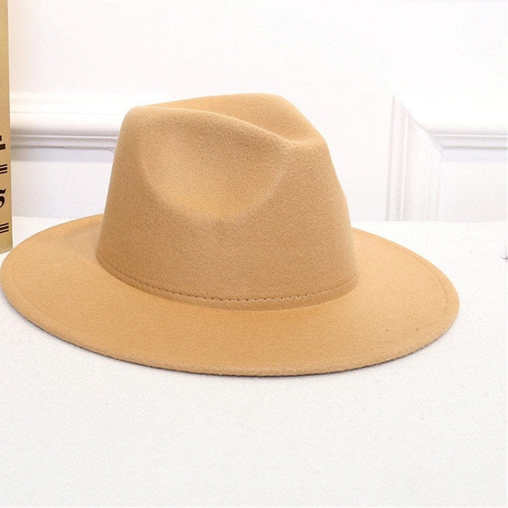 Fedora Wool Hat Classical Wide Brim Felt hats 
