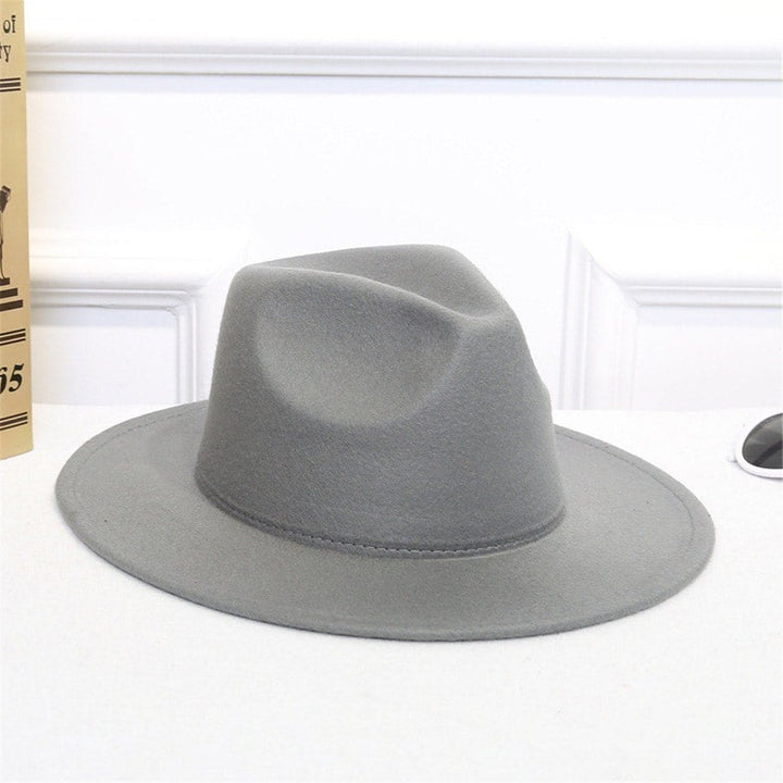 Fedora Wool Hat Classical Wide Brim Felt hats 