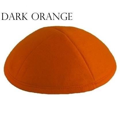 Felt Kippah Bulk Kippot In Felt Dark Orange Same As Kippah 