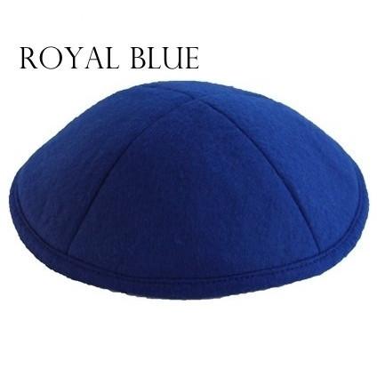 Felt Kippah Bulk Kippot In Felt Royal Blue Same As Kippah 