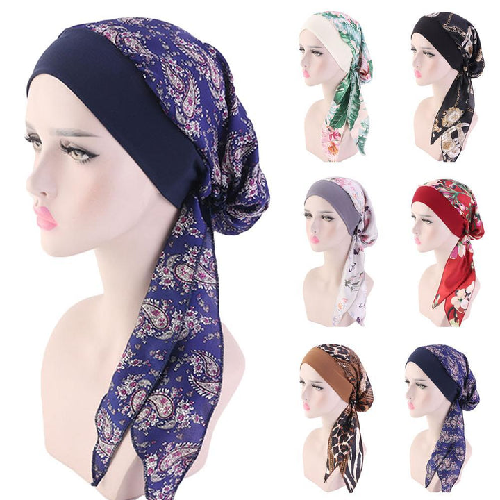 Flower print Jewish Woman Haircover bandana apparel 