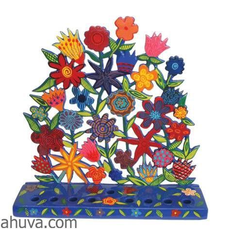 Flowers Menorah 