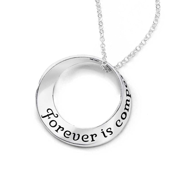Forever is composed of nows - Emily Dickinson Necklace 