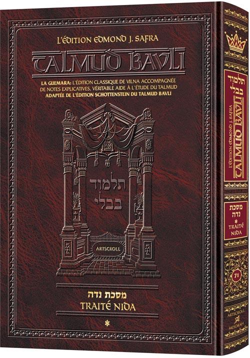 French talmud [safra ed.] niddah volume 1 Jewish Books FRENCH TALMUD [Safra Ed.] Niddah Volume 1 