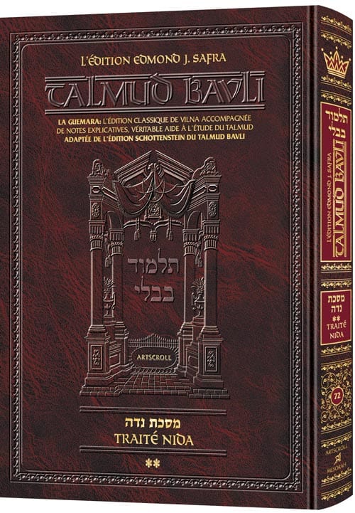 French talmud [safra ed.] niddah volume 2 Jewish Books 