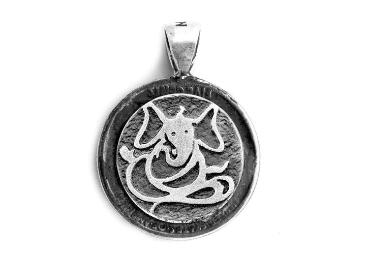 Ganesha Medallion Pendant on Buffalo Nickel coin of USA ahuva coin jewelry indian god Pendant 