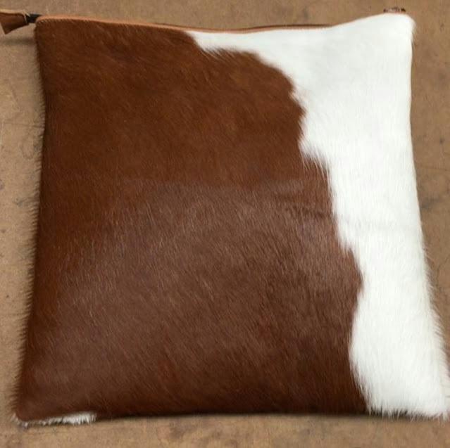 Genuine Fur Tallit & Tefillin Bags Brown/White 