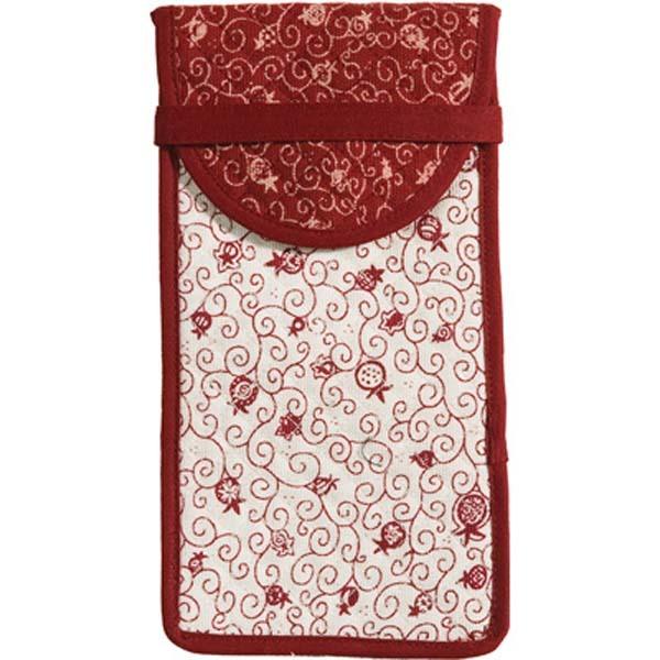 Glasses pouch -red/white 