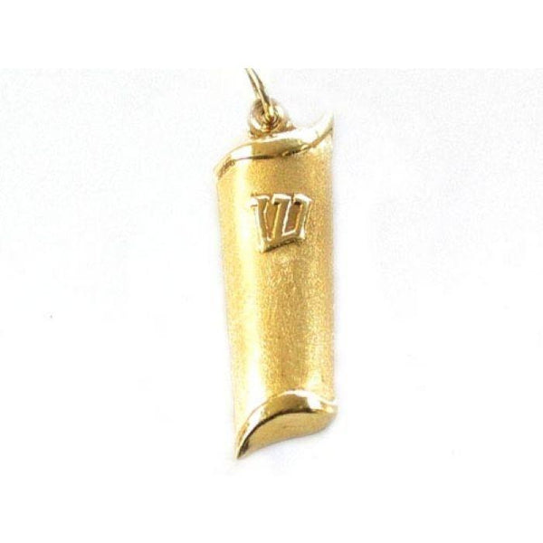 Gold 14Kt Designer Mezuzah Pendant None Thanks 
