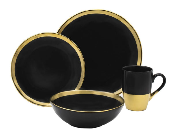 Golden Onyx S/4 Mugs GOLDEN ONYX 4 PIECE DINNER SET 