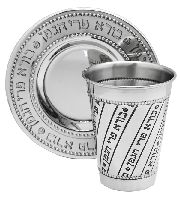 Stainless Steel Kiddush Cup Set-0