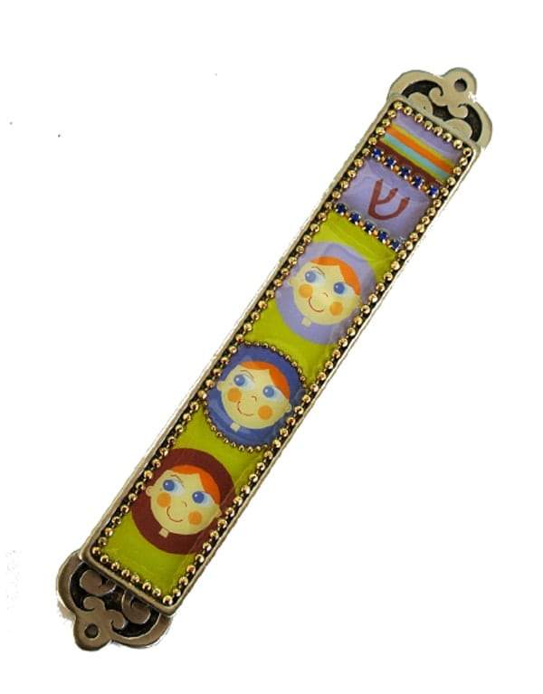 Handcrafted Children Design Mezuzah Mezuzah Cases 