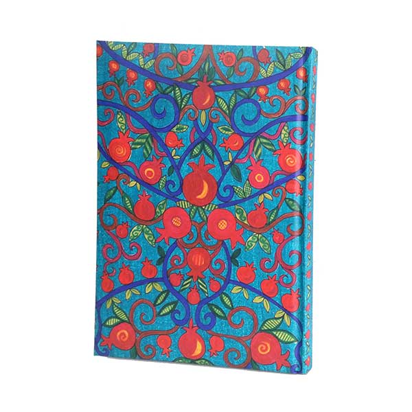 Hard Cover Notebook - Medium -Pomegranates 