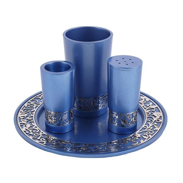 Havdallah Set -Metal Cutout - Blue 