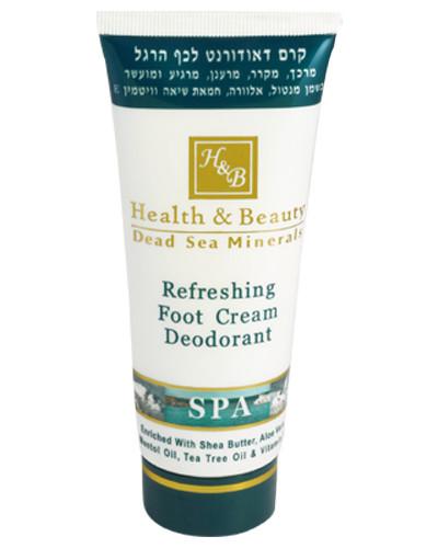 H&B Dead Sea Minerals Refreshing Foot Cream Deodarant, 100 Ml Tube 