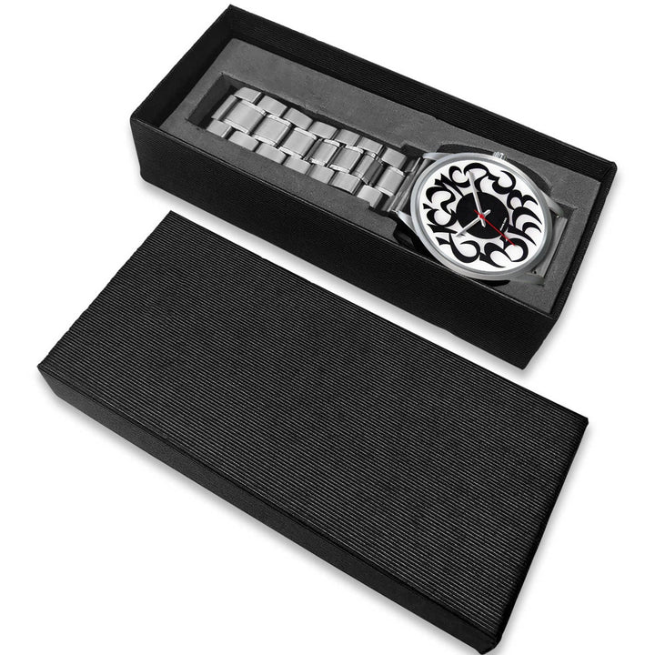 Hebrew Elegant Wristwatch Silver Silver Watch 