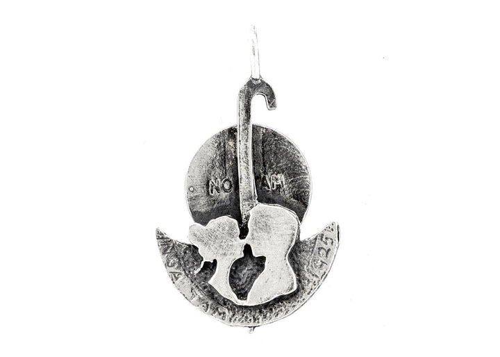 Horseshoe Medallion of Israel Good Luck Necklace Pendant 