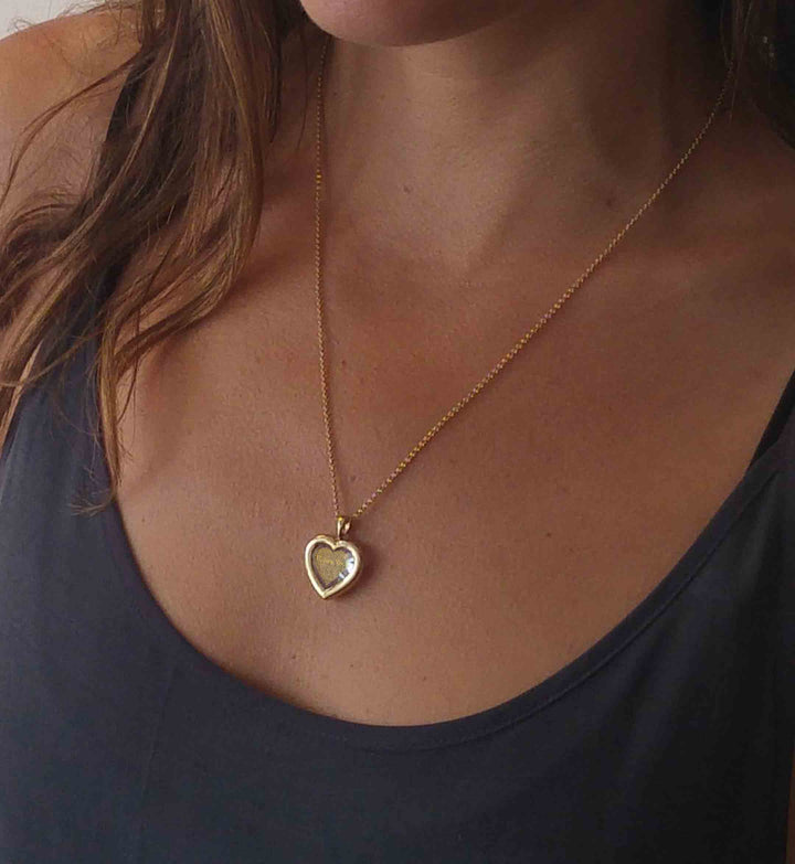 "I Love You" in 120 Languages, Sterling Silver Gold Plated (Vermeil) Necklace, Zirconia Necklace 