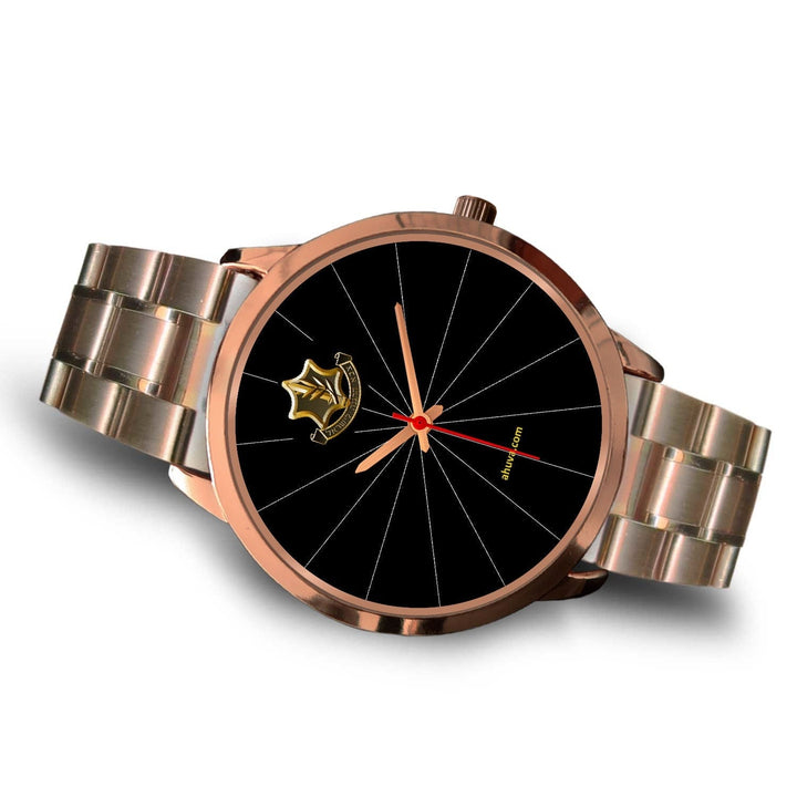 IDF Israel Defense Forces Gold Plated Watch Rose Gold Watch 