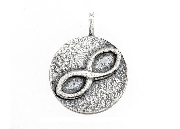 Infinity Sign Medallion Necklace - Be Infinite Pendant 