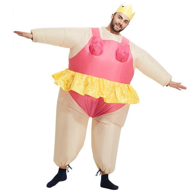 Inflatable Riding Purim Costumes for adults Pink Ballet 