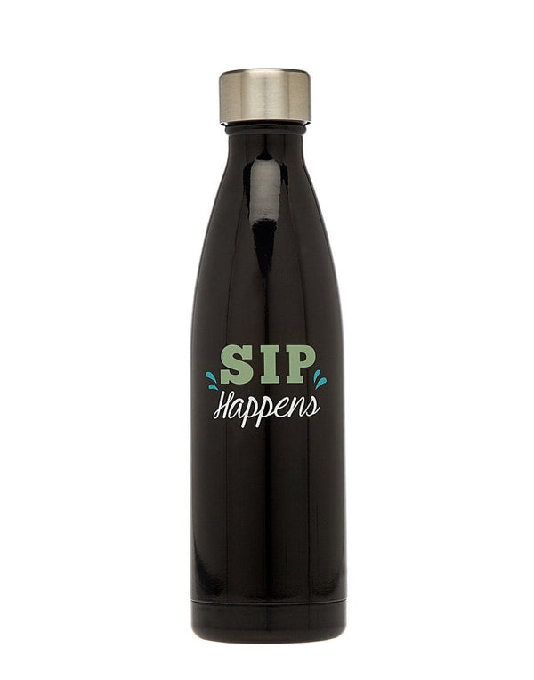 Insulated Bottle - Glam Bluen INSULATED BOTTLE "SIP HAPPENS" 