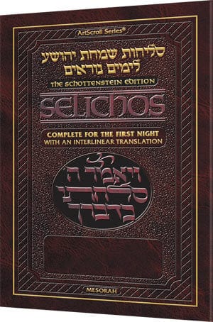 Interliner selichos - 1st night - lita paperb Jewish Books 