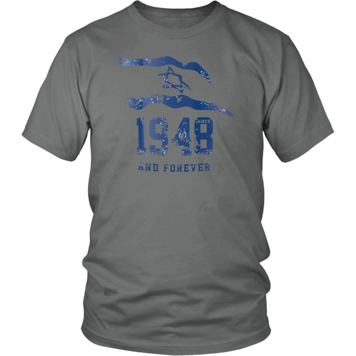 Israel 1948 and Forever Men's Shirts T-shirt District Unisex Shirt Grey S