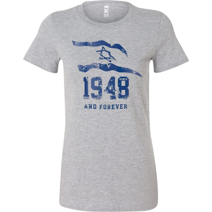 Israel 1948 And Forever Women's Shirt Tops T-shirt Bella Womens Shirt Athletic Heather S