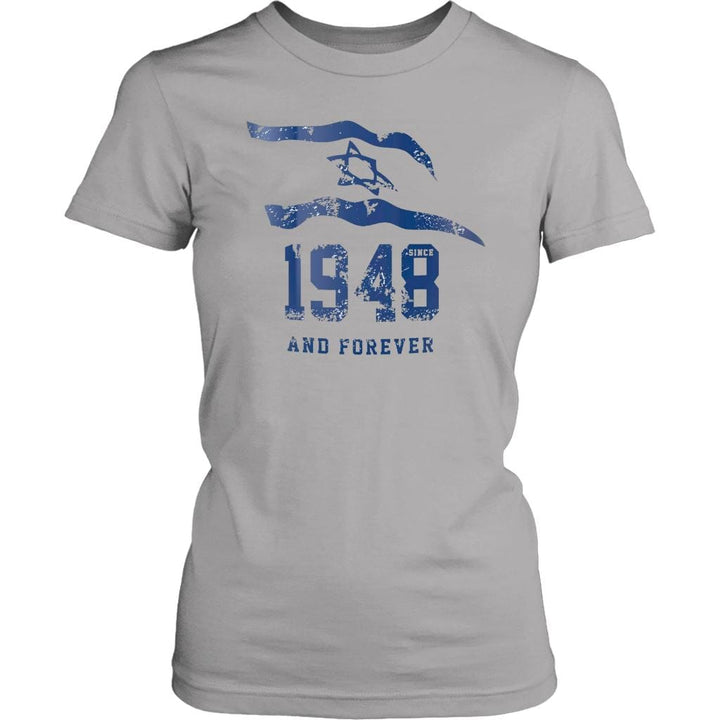 Israel 1948 And Forever Women's Shirt Tops T-shirt District Womens Shirt Silver XS