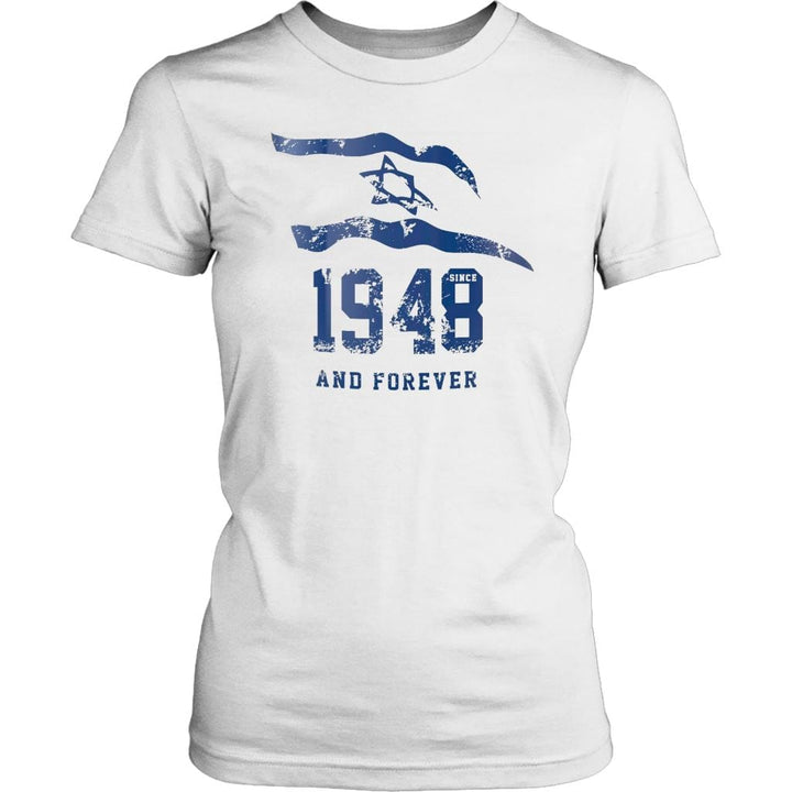 Israel 1948 And Forever Women's Shirt Tops T-shirt District Womens Shirt White XS